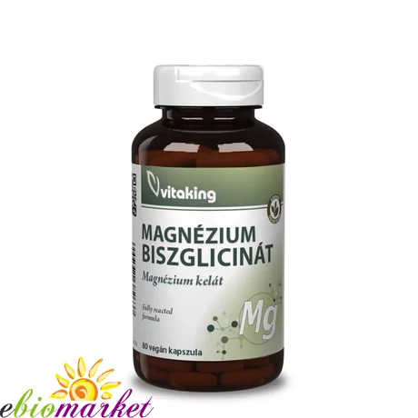 VITAKING MAGNÉZIUM BISZGLICINÁT (80) VEGÁN KAPSZULA (MAGNÉZIUM KELÁT)