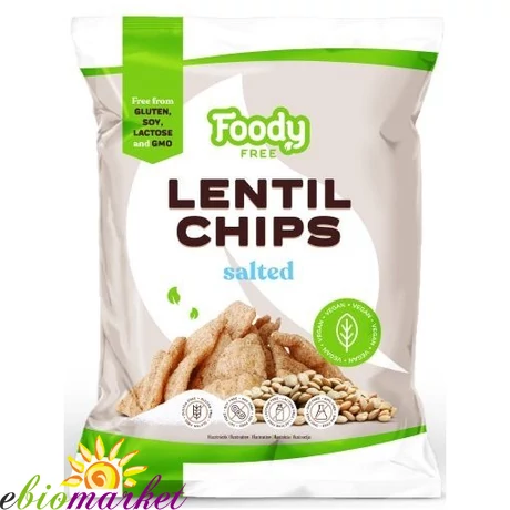 LENCSE CHIPS SÓVAL 50G FOODY FREE