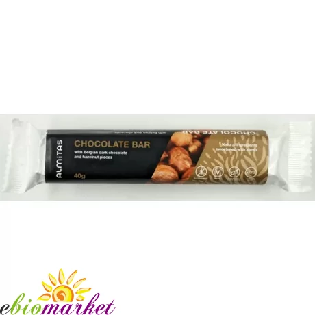 ALMITAS MOGYORÓS ÉTCSOKOLÁDÉ SZELET 40G DARK CHOCOLATE AND HAZELNUT PIECES