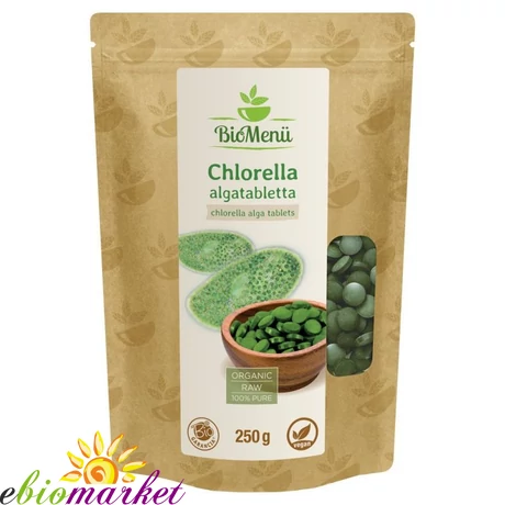 BIO CHLORELLA ALGA TABLETTA 250G BIOMENÜ