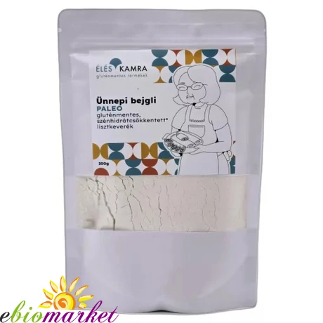 ÉLÉSKAMRA ÜNNEPI BEJGLI CH CSÖKKENTETT LISZTKEVERÉK (2 RÚDHOZ) 200G (PALEO)