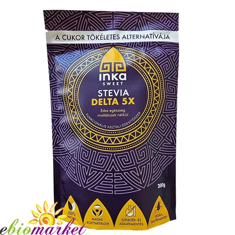 INKA SWEET STEVIA DELTA 5X 200G MELLÉKÍZMENTES ASZTALI ÉDESÍTŐSZER