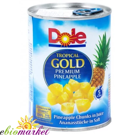 Ananászbefőtt darabolt 567g Dole