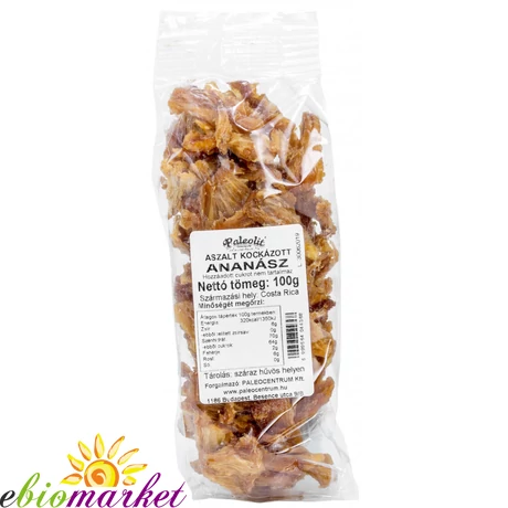 ASZALT ANANÁSZ KOCKA CUKORMENTES 100G PALEOLIT
