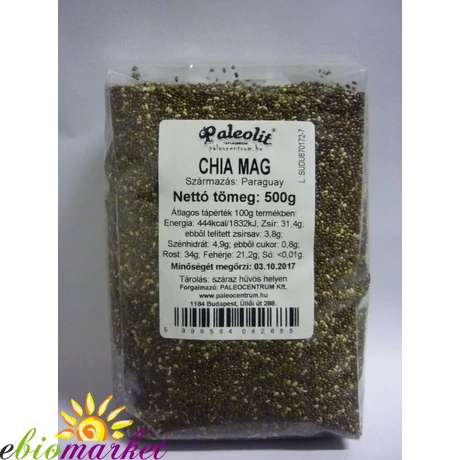Chia mag fekete 500g Paleolit