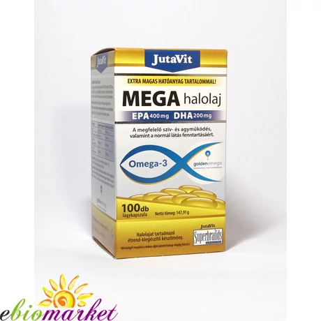 JUTAVIT MEGA OMEGA-3 HALOLAJ KAPSZULA 100DB