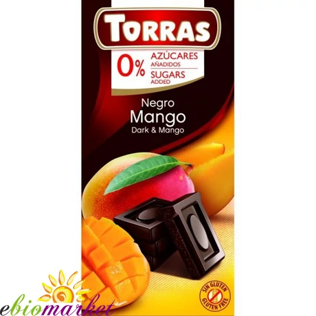 MANGÓS ÉTCSOKOLÁDÉ MALTITOLLAL 75G TORRAS