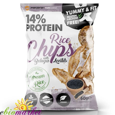FORPRO 14% PROTEIN RICE CHIPS WITH BELUGA LENTILS 18DBX60G