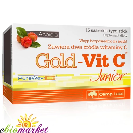 OLIMP LABS GOLD-VIT C Junior 15 db Tasak Raspberry