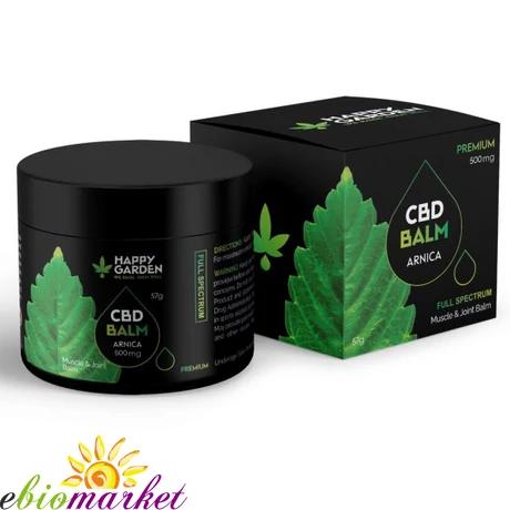 HAPPY GARDEN CBD + ARNICA IZOM ÉS ÍZÜLETI BALZSAM 500 MG