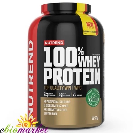 NUTREND 100% Whey Protein 2250g White chocolate+Coconut