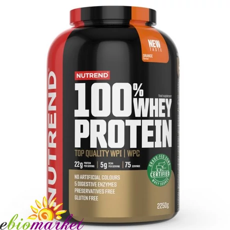 NUTREND 100% WHEY PROTEIN 2250G - ORANGE