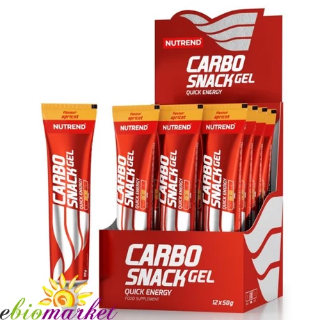 NUTREND CARBOSNACK TUBUS - 12X50G--APRICOT 