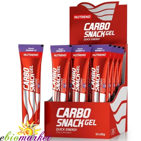 NNUTREND CARBOSNACK TUBUS  12X50G- BLUEBERRY 