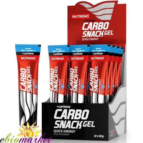 NUTREND CARBOSNACK WITH CAFFEINE TUBUS - BLUE RASPBERRY