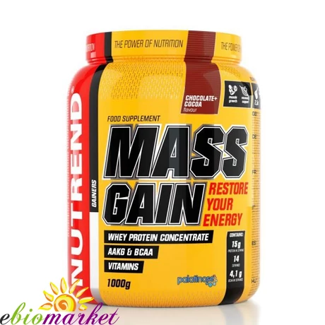 NUTREND MASS GAIN TÖMEGNÖVELŐ 1000G - VANILLA