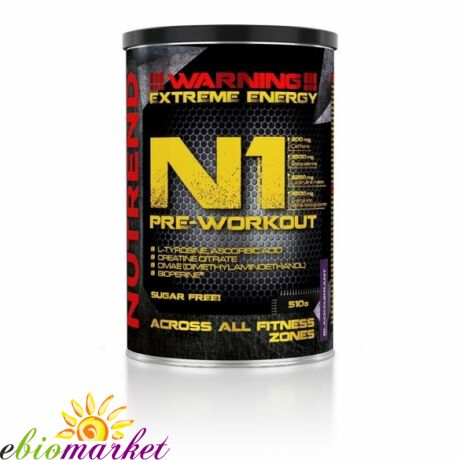 NUTREND N1 PRE-WORKOUT BOOSTER 510G BLUE RASPBERRY