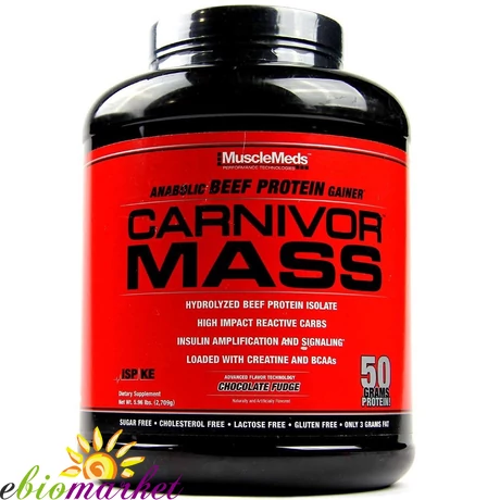 MUSCLEMEDS CARNIVOR MASS 2534 G CHOCOLATE FUDGE