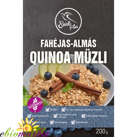 Szafi Free Fahéjas-almás quinoa müzli ( gluténmentes )200g
