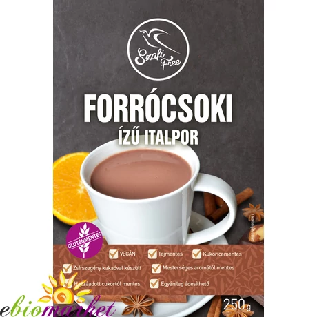 SZAFI FREE FORRÓCSOKI ÍZŰ ITALPOR 250G