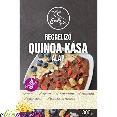 SZAFI FREE REGGELIZŐ QUINOA KÁSA ALAP, CSOKIS ÍZŰ 300G