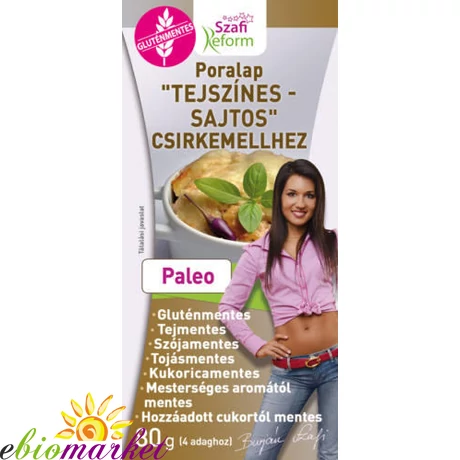 SZAFI REFORM PORALAP TEJSZÍNES - SAJTOS CSIRKEMELLHEZ (GLUTÉNMENTES) 80 G SZAFI REFORM PORALAP TEJSZÍNES - SAJTOS CSIRKEMELLHEZ (GLUTÉNMENTES) 80 G