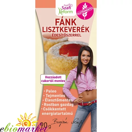 SZAFI REFORM FÁNK LISZTKEVERÉK ÉDESÍTŐSZERREL (GLUTÉNMENTES) 90G