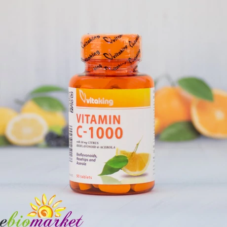 C-vitamin 1000mg Biof+acer+csipkeb. – Vitaking (tabletta 90 db 