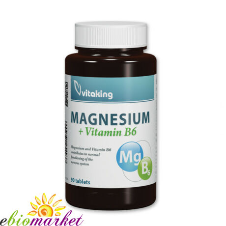 Magnézium Citrát + B6-vitamin-Vitaking tabletta 90 db 