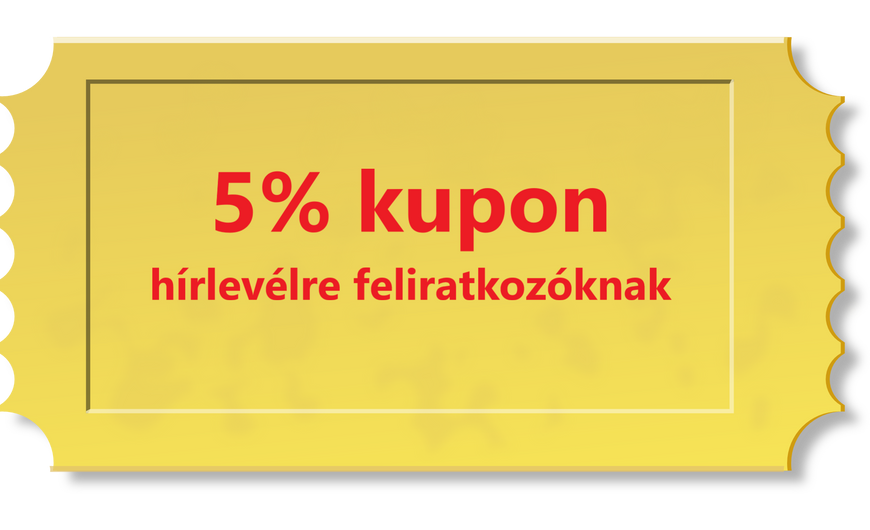 5% kedvezmény hírlevélre feliratkozóknak
